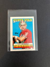 1988 Topps Joe Montana Super Star Sticker