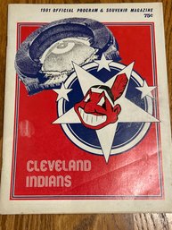 1981 Cleveland Indians Official Program & Souvenir Magazine