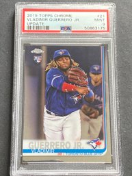 2019 Topps Chrome Update VLADIMIR GUERRERO JR RC Rookie Card Base #21 PSA 9 MINT