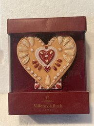 New In Box Villeroy & Boch Ginger Fancy Candle Holder Ceramic