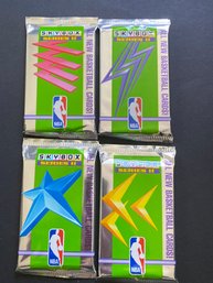 1991-92 Skybox Series 2 Basketball Wax Pack Card Lot Of 4