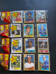 1987 Topps Rack Pack Lot Of 4