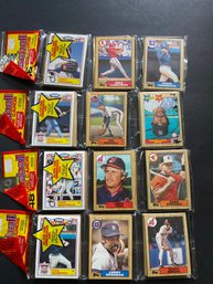 1987 Topps Rack Pack Lot Of 4