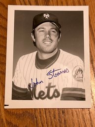 Signed 4x5 John Stearns Photo