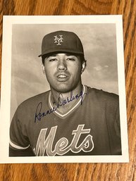 Signed 4x5 Ron Darling Photo