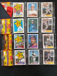 1989 Topps Baseball Rack Pack Lot Of 4
