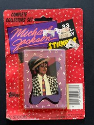 1984 Sealed Topps Michael Jackson 33 Peel Away STICKERS Card Set