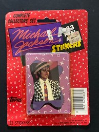 1984 Sealed Topps Michael Jackson 33 Peel Away STICKERS Card Set