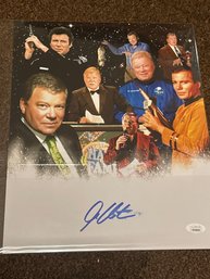 William Shatner Autographed 11x 14 Photo With COA