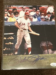 Pete Rose Autographed 8x10 Photo With COA