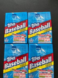 1992 Topps Baseball Wax Pack Lot Of 4