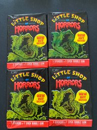 1986 Topps Little Shop Of Horrors Wax Pack Lot Of 4