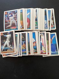 1991 Topps Baseball Card Lot Of 100