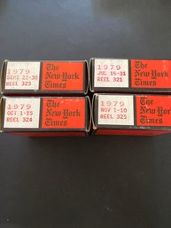 The New York Times Microfilm Reel Lot Of 4