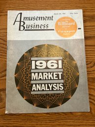 Vintage Amusement Business Magazine 1961