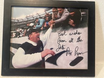 Framed Rex Ryan Auto Picture