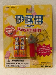 Nib Pez Candy Keychain Dispenser Nib -1999