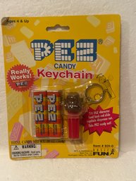 Nib Pez Candy Keychain Dispenser Nib -1999