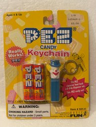 Nib Pez Candy Keychain Dispenser Nib -1999