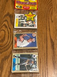 1987 Topps Baseball Rack Pack With HOF Cal Ripken  Showing!