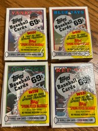 1988 Topps Cello Pack Lot Of 4