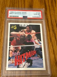 PSA 10 Bret Hart WWF Classiv Card #123 Gem Mint  Low Pop