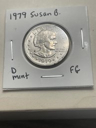 1979 Susan B Anthony D Denver  FG - Frank Gasparro ONE DOLLAR U.S. Coin