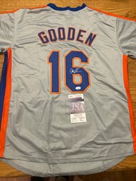 Dwight Gooden Autographed Jersey With COA