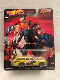 2019 Hot Wheels Premium X-Men '71 Plymouth Satellite Real Riders 1:64 Marvel