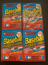 1989 Donruss Baseball Cello Pack Lot Of 4.   Possible Griffey Rookie!