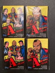 The A-Team 1983 Topps Trading Cards 4 Wax Packs