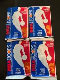 1989 Hoops Basketball Packs Lot Of 4