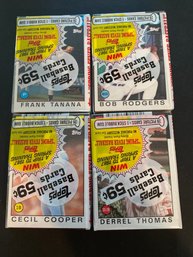 1986 Topps Baseball Cello Pack Lot Of 4