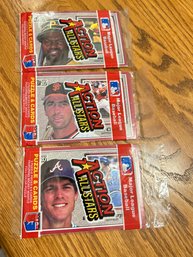 1983 Donruss Action All Stars Lot Of (3) Unopened Packs.