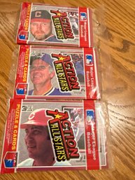 1983 Donruss Action All Stars Lot Of (3) Unopened Packs.