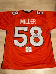 Von Miller Autographed Jersey With COA