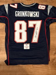 Rob Gronkowski Autographed Jersey With COA