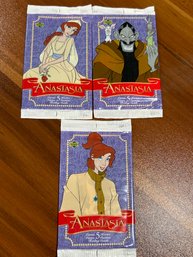 1998 Disney Anastasia Lot Of (3) Unopened Packs