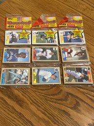 Lot Of (3) 1987 Topps Unopened Rak Paks