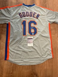 Dwight Gooden Autographed Jersey With COA