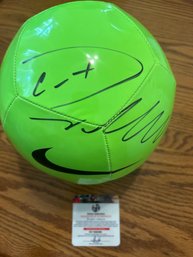 Ronaldo Autographed Ball  With COA!