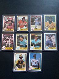 1981 Fleer  Superstar Baseball Card Lot Of 10