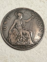 1917 British Penny