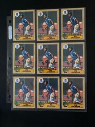 Bo Jackson Baseball Card Lot Of 9