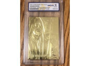 Star Wars Obi-Wan Kenobi 1996 Score Board 23KT Gold Card