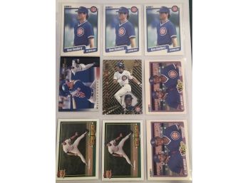 Ryne Sandberg Lot Of (9) Baseball Cards