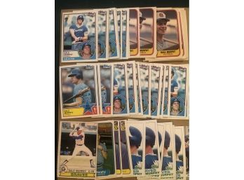 Lot Of (50)HOF Dale Murphy Baseball Cards