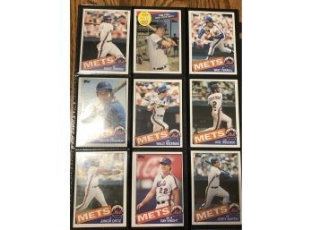 Lot Of (18) Assorted 1985 Topps NY Mets Baseball Cards