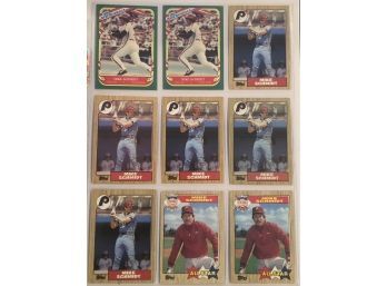 Mike Schmidt Lot Of (9) Baseball Cards