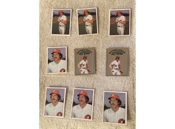 Mike Schmidt Lot Of (9) Baseball Cards